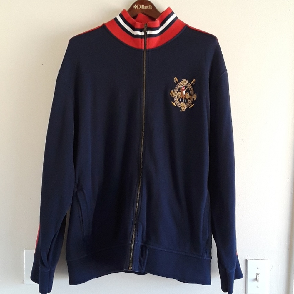 POLO RALPH LAUREN ZIP UP SWEATER XXL